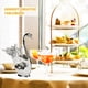 thumbnail image 3 of Postre de metal Pastelería Forks Forks Con Soporte De Almacenamiento Sirviendo Comida Flotware Bebida Calientes Cucharadas De Tailware Decorativo Plata Inevent HA010846-02B, 3 of 7