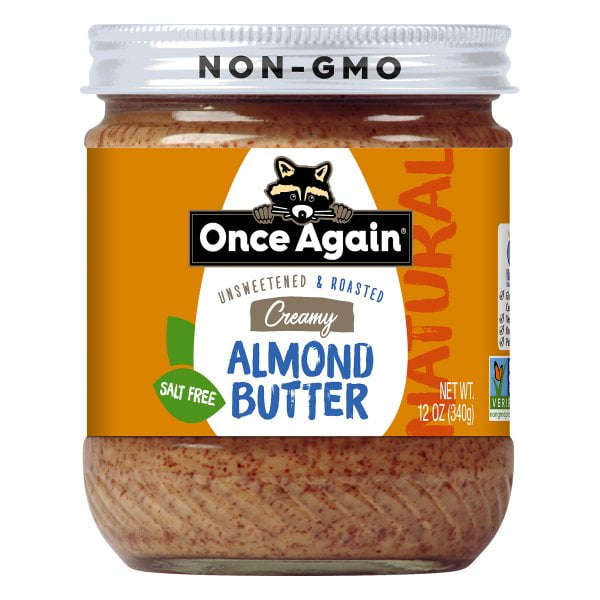 Once Again Organic Creamy Unsweetened & Roasted Almond Butter 12 oz