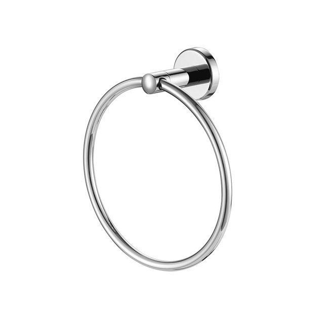 Jqk-Toallero Cromado De Acero Inoxidable 304, Soporte Para Toalla De Mano Para Baño, Acabado Pulido, Montaje En Pared Tr130-Ch