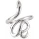 thumbnail image 1 of Anillo de serpiente abierto para mujer, personalizado, de acero inoxidable, talla 7 1/2 (17,7 mm)., 1 of 3