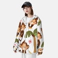 thumbnail image 5 of Daiia Monkeys Swinging from Palms UPF 50+ Sun Protection Hoodie Jacket Lightweight Long Sleeve Sun Shirt for Women Men with Pocket Hiking Outdoor-X-Large, 5 of 9