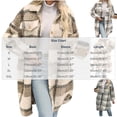 thumbnail image 4 of Women Jacket Dqueduo Women's Fashion Long Sleeve Winter Leisure Refined Casual Jacket , Multiple Styles Brown XXL, 4 of 5