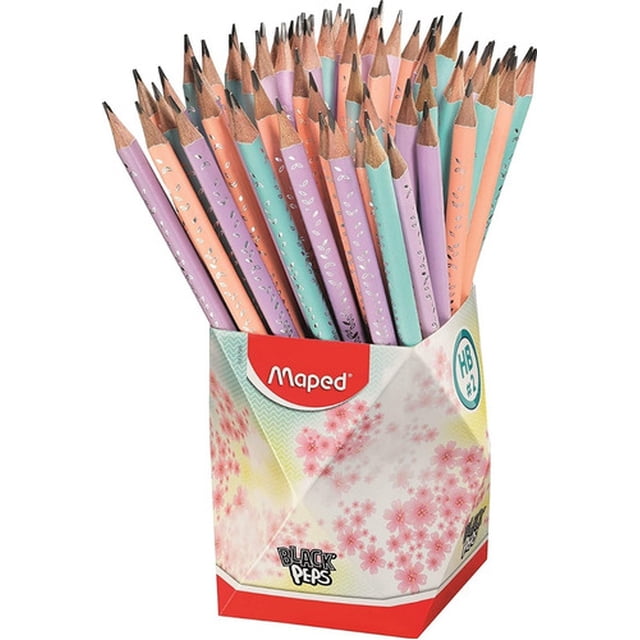 Lápices con Goma Maped Numero 2 Hb Black Peps Pastel AleJaz KXUS3
