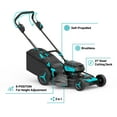 thumbnail image 2 of Mightymow Brushless Self-Propelled Lawn Mower, 2*20V 21" Cordless Lawn Mower, with 2*8.0Ah Battery& Dual Charger Included, 2 of 10