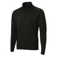 thumbnail image 7 of Mens Sport Wick Stretch 1/2 Zip Polyester/Spandex Pullover Black XS, 7 of 7