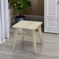 thumbnail image 2 of eHemco Solid Hardwood Step Stool with Double Cross Brace Support for Adults and Kids, 12.25 Inches, Unfinished, 2 of 5