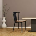 Heavy Duty Dining Chairs with Wood Seat and Metal Frame Restaurant