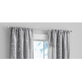 thumbnail image 5 of Mainstays Heathered Embroidered Sheer Curtain Panel Pair, Set of 2, Gray, 37"W x 84"L, 5 of 10