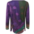 thumbnail image 3 of Pntutb Womens Casual Retro Print O Neck Long Sleeve T Shirt Tops, 3 of 5