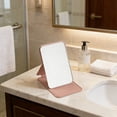 thumbnail image 7 of Fegute Foldable Hand Mirror Portable Makeup Mirror Vintage Style Large Travel Mirror Compact Makeup Accessory for Grooming Handheld Design with Leather Cover, 7 of 7
