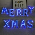 thumbnail image 4 of Neon Sign, Letter Neon Signs Neon Alphabet Light Light Up LED Letters Lights Light Up Marquee Letters Lights Battery USB Blue, 4 of 4