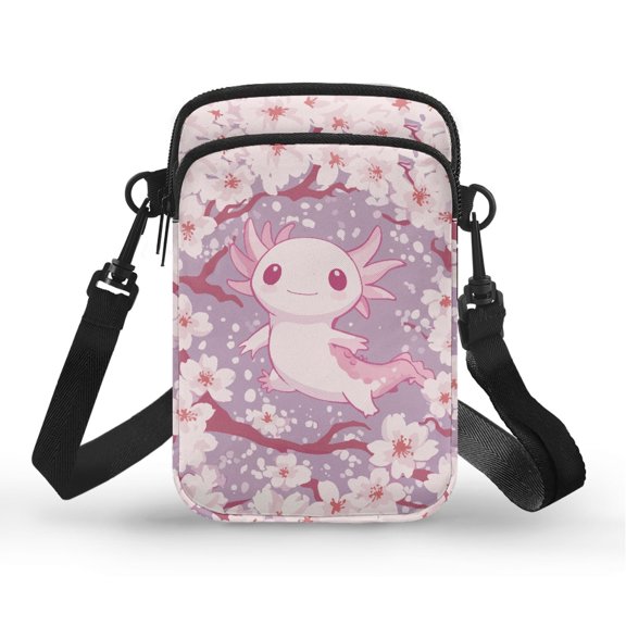 HELLHERO Double-layer Crossbody Bags, Stylish Polyester for Daily Commute or Casual Outings, Newt
