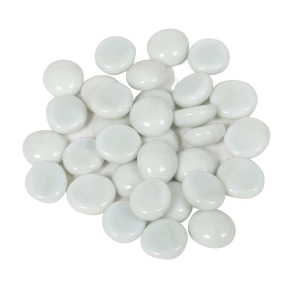 Dagan GB-WHITE 0.75 in. Fire Beads, White