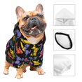 thumbnail image 3 of Balery Colorful Geometric Dog Sudadera con Capucha para Perros Pequeños – Ropa para Mascotas, Disfraz para Perros y Gatos, Ideal para Fiestas y Cosplay-X-Small, 3 of 7