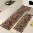 thumbnail image 3 of Farmhouse Kitchen Rugs Sets 3 Piece with Runner Soft Kitchen Floor Mat Brown Floral Rugs Boho Rugs for Bedside Kitchen Carpet and Rugs Non Slip Washable for Bathroom Entryway Front Door Laundry, 3 of 3
