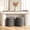 Gary, variant on Gericco 17" Round Storage Ottomans Boucle Foot Rest Stool Vanity Stool for Bedroom Entryway Ottoman Set of 2-Padded Seat for Living Room, Dorm,Beige