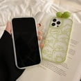thumbnail image 6 of 3D Bow Cute Lucky Bear Line Drawing Soft  for iPhone Case (Green,iPhone 12 Pro Max), 6 of 6