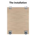 thumbnail image 4 of 2 Pièces Roulette Porte Coulissante Placard,Roulette Placard Coulissant Armoire,Kit Porte Coulissante pour Porte de Garde-robe Roues Armoire Vitrines,Remplacement Porte Coulissante Rouleau,Charge 30kg, 4 of 5