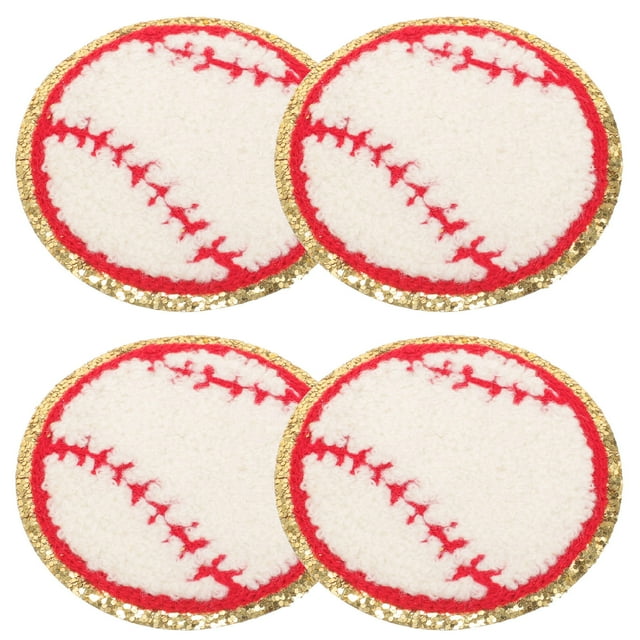 KAKOWELY 4Ud Parches De Béisbol Para Ropa Multicolor Resistentes Para Decorar Abrigos Y Accesorios