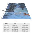 thumbnail image 3 of Manta de viaje de felpa suave de La dama y el vagabundo para dormitorio, sala de estar, sofá, oficina, regalo para todas las estaciones para mujeres, hombres, niñas y niños, 3 of 7