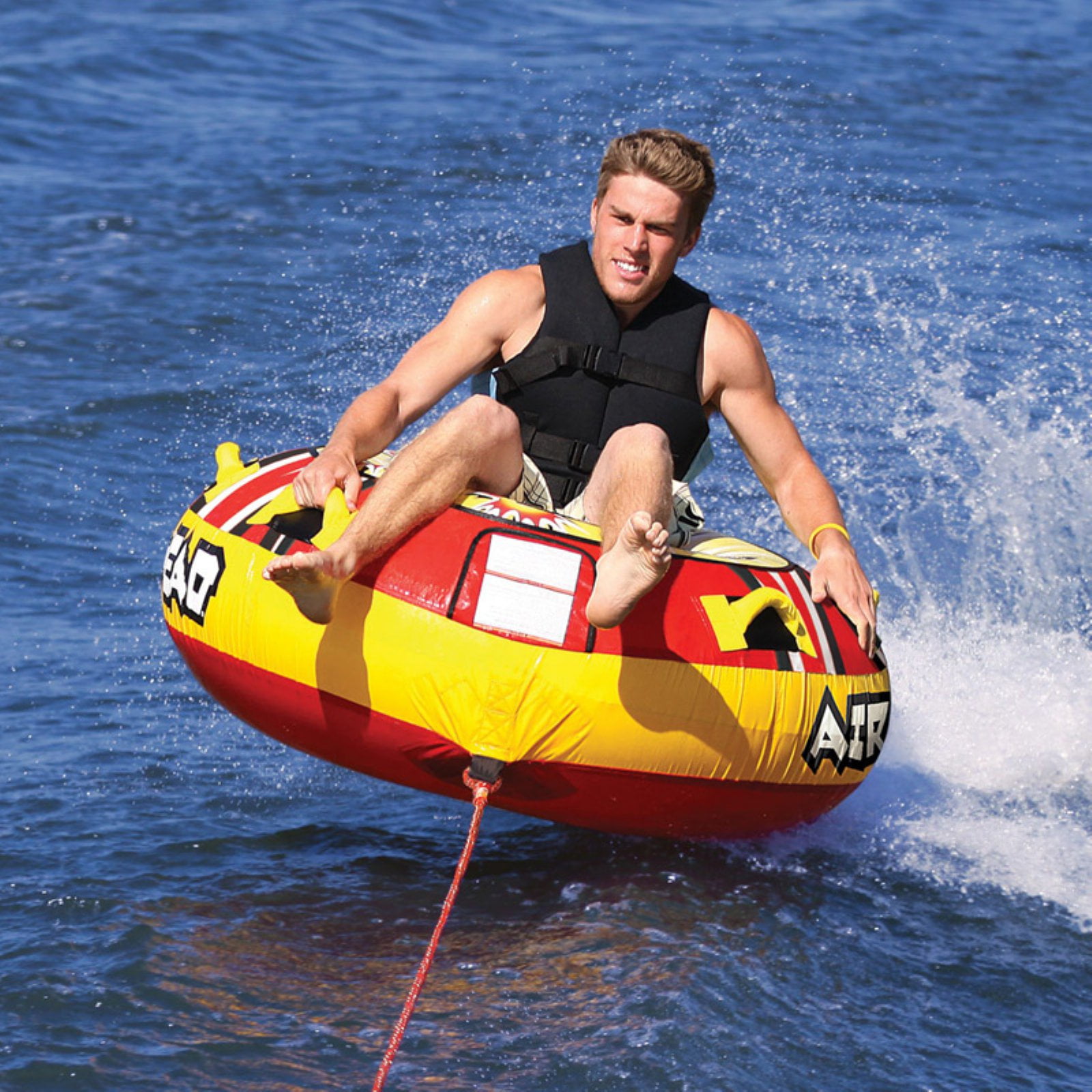 Airhead Blast Towable Tube for Boating with 1-4 Rider Options 
