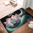 thumbnail image 4 of Goofa 16"x24" Inches Snake Holding A Lotus Doormats for Outdoor Entrance - Non-Slip Welcome Mat, Heavy Duty Door Mats Outdoor, Spring Doormat, 4 of 9