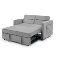 thumbnail image 4 of Onbeam Futon Sofa Bed with Pull Out Convertible Bed Sleeper Sofa Couch Adjustable Back Loveseat for Living Room - Grey, 4 of 9