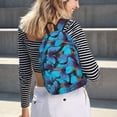 thumbnail image 6 of Yiaed Blue Butterflies Print Backpack, Premium Laptop Backpack, Travel Backpack for Women, Lightweight Backpacks, Comfortable Back Pack-Small, 6 of 7