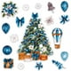 thumbnail image 2 of Adornos navideños, adornos navideños, regalos navideños, 18 piezas de imanes navideños azules para refrigerador, decoración para lavavajillas, imanes de cocina navideños, juego de pegatinas de PVC con, 2 of 8