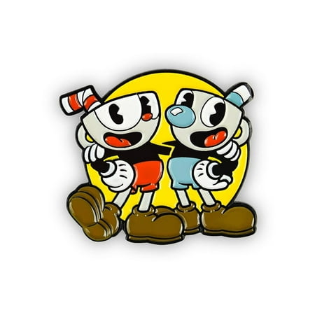 Cuphead & Mugman Pin | Official Cuphead Collectible Pin | Measures 2 Inches