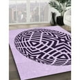thumbnail image 2 of Ahgly Company Indoor Rectangle Patterned Purple Jam Purple Area Rugs, 5' x 8', 2 of 6