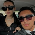 thumbnail image 3 of Square Sunglasses for Women Men Square Thick Frame Sun Glasses Simple Designer Style Shades, 3 of 6