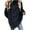 Black-04, variant on STETMN Women Fall Knit Poncho Warm Faux Fur Collar Loose Sweater Cable Knit Irregular Hem Top