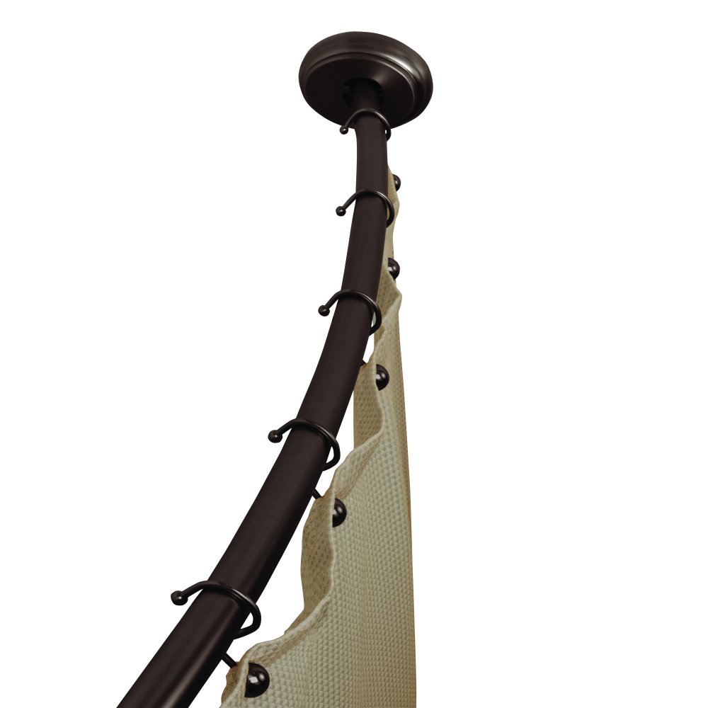 Better Homes & Gardens 72" Smart Curved Shower Curtain Rod, 1 Each