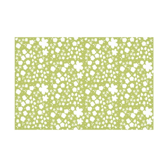 Trademark Fine Art Jyotsna Warikoo June Blooms Mini Floral Green Canvas Wall Art - 16x24