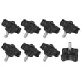 thumbnail image 1 of Uxcell 8-Pack Pomos de Sujeción en Forma de Estrella, Tornillos de Apriete Manual M5x12mm Mango 32mm, 1 of 1
