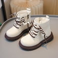 thumbnail image 1 of Bmisegm Chaussures Fille Petites Chaussures en Cuir Chaussures Simples Chaussures de Danse Enfants Chaussures de Performance Filles Bottes Filles Beige 12.5, 1 of 6