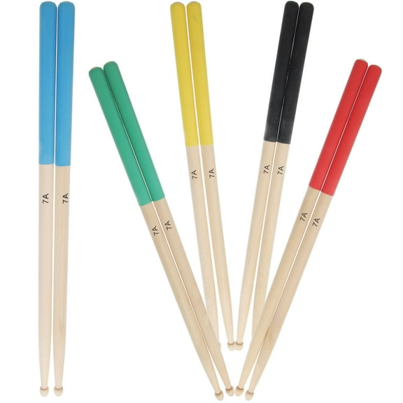 MLINS 5 Pairs Kids Drums Pairs Drumsticks Baby Child 39.50X1.50X1.50CM