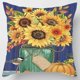 thumbnail image 3 of Nueva funda de almohada de 45*45 cm, funda de almohada de abrazo de idioma, funda de almohada de Acción de Gracias de enano feliz, decoración de granja adecuada para sofá, arena, decoración del hogar, 3 of 5