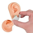thumbnail image 4 of Soft Silicone Ear Model for Earrings Display and Acupuncture, Dark Skin Color, Simulated Appearance, Wide Range of Applications, 4 of 7