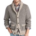 thumbnail image 2 of Suéter informal de jacquard con solapa para hombre, estilo cárdigan de otoño e invierno, estilo independiente europeo y americano, 2 of 3