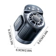 thumbnail image 5 of Cevemin USB Rechargeable Waist Hanging Fan Portable Clip On High Speed Cooling Fan Hands Free Neck Waist Mount Fan for Construction Site Outdoor Camping, 5 of 9
