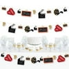 Big Dot of Happiness Red Carpet Hollywood - Movie Night Party DIY Decorations - Clothespin Garland Banner - 44 Pieces