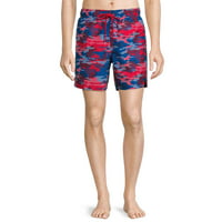 George Mens and Big Mens 6-inch Camouflage Swim Trunks