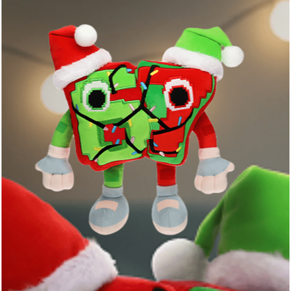 Festive 67 Plush,Holiday Steal A Brainrot Plush 12 Inch Christmas Weird Cute Meme Toy,Soft Stuffed Animal Limited Seasonal Decor & Gift