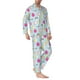 thumbnail image 2 of Balery Happy Easter Pijama para Hombre de Dos Piezas con Manga Larga, Conjunto de Dormir y Descanso Suave con Bolsillos-Medium, 2 of 7