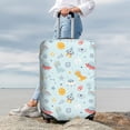 thumbnail image 3 of Lsque Space With Dino Astronauts Printed Luggage Cover, Travel Luggage Protector,Scratch and Dirt Resistant, Fits 18-32 Inch Luggage - X-Large, 3 of 9