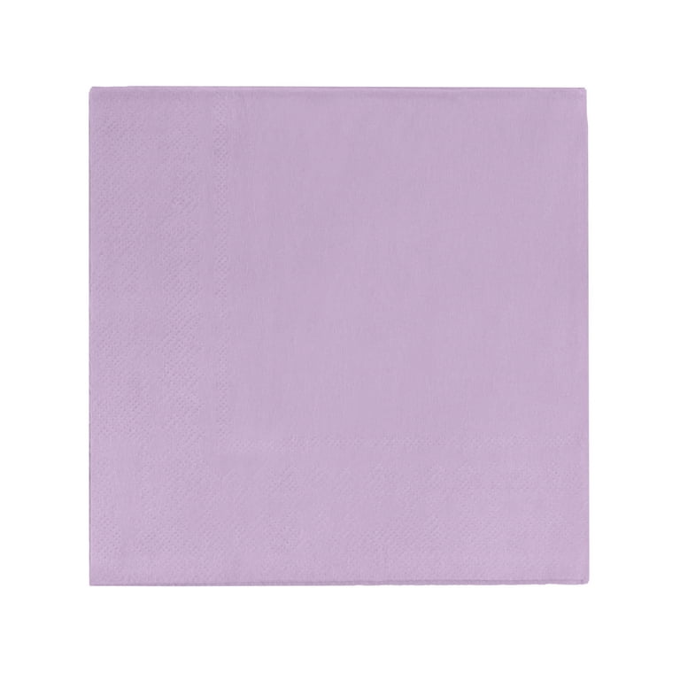 Purple Paper Beverage Napkins, 30-ct. Packs