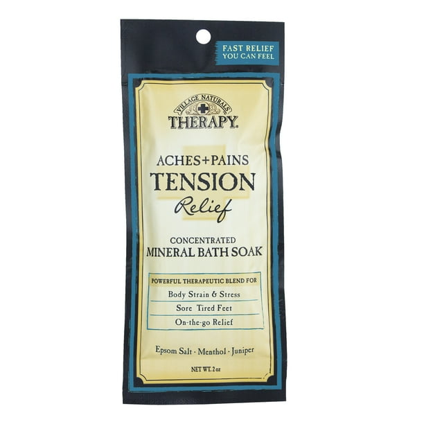 Village Naturals Therapy Aches & Pains Tension Relief Mineral Bath Soak