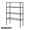 Chrome, variant on WorkPro 3-Tier Black Slim Wire Shelving
